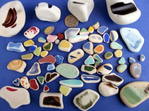 M Point Beach Pottery Shards