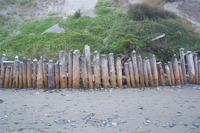 Sea Glass Rock from pilings