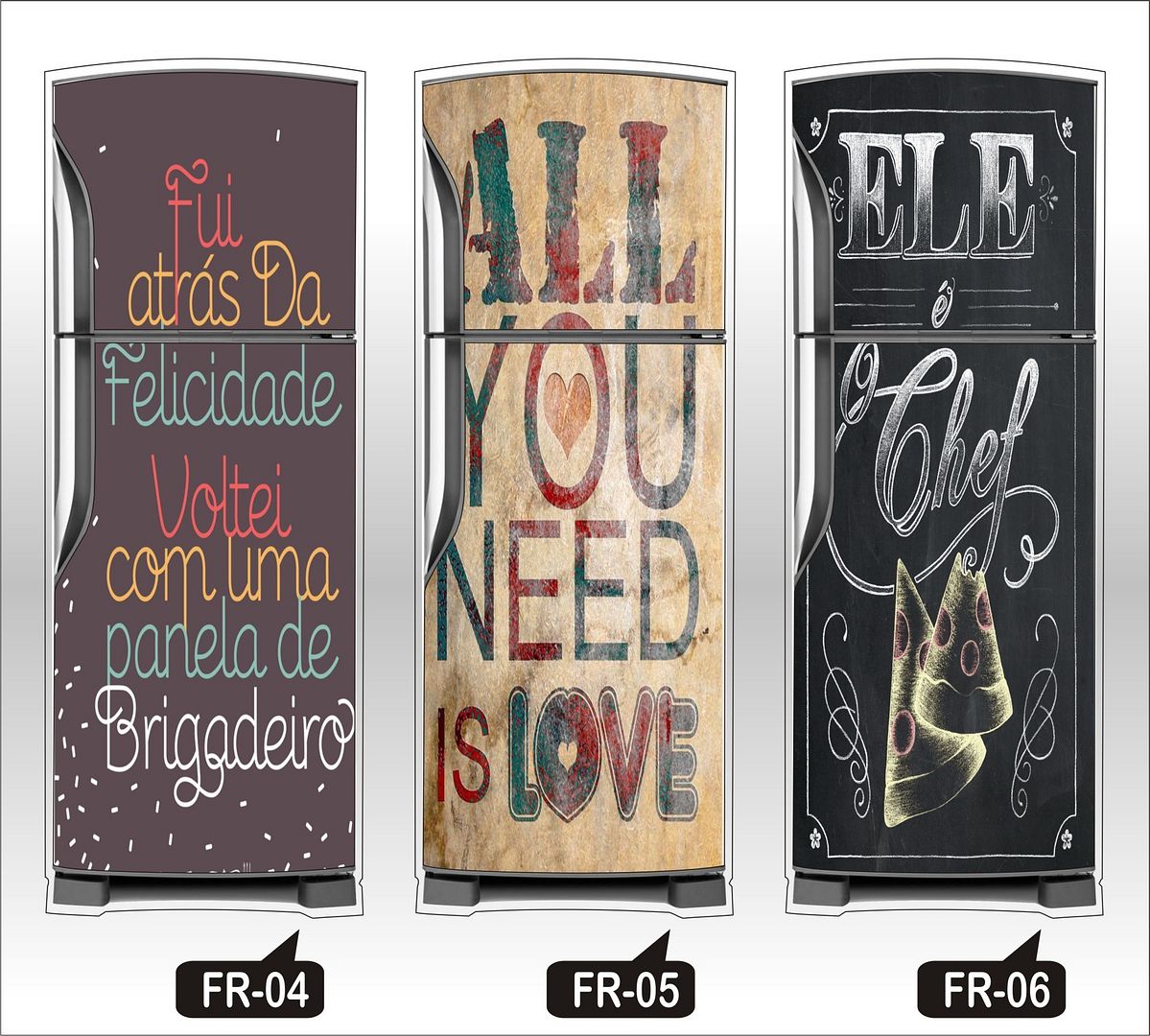 Adesivo De Geladeira Decorativos Retro Bebidas Frutas Armário Embutido Na Parede ~ Adesivo De Geladeira Decorativos Retro Bebidas Frutas