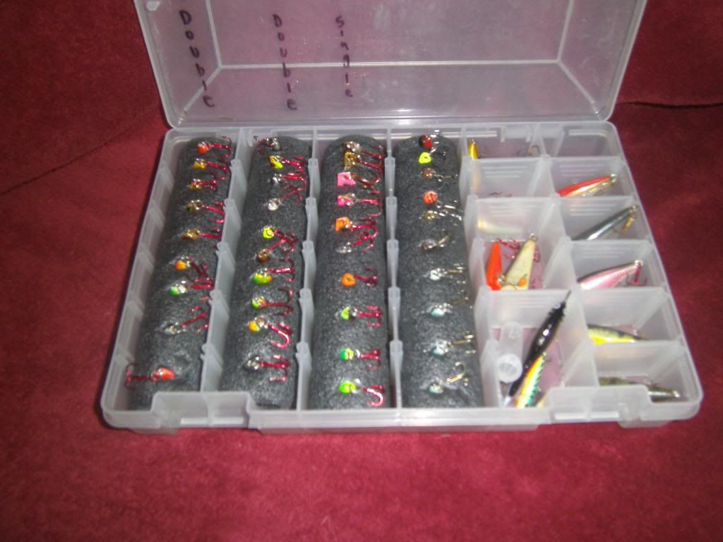 Jigging Spoon Storage Ice Fishing Outdoor ReCreation HotSpot