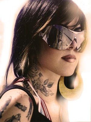 Tattoo artist Kat von D.