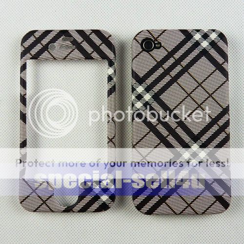 DESIGNER PLAID HARD FULL 2 PIECES CASE SNAP ON COVER for IPHONE 4 4S S 